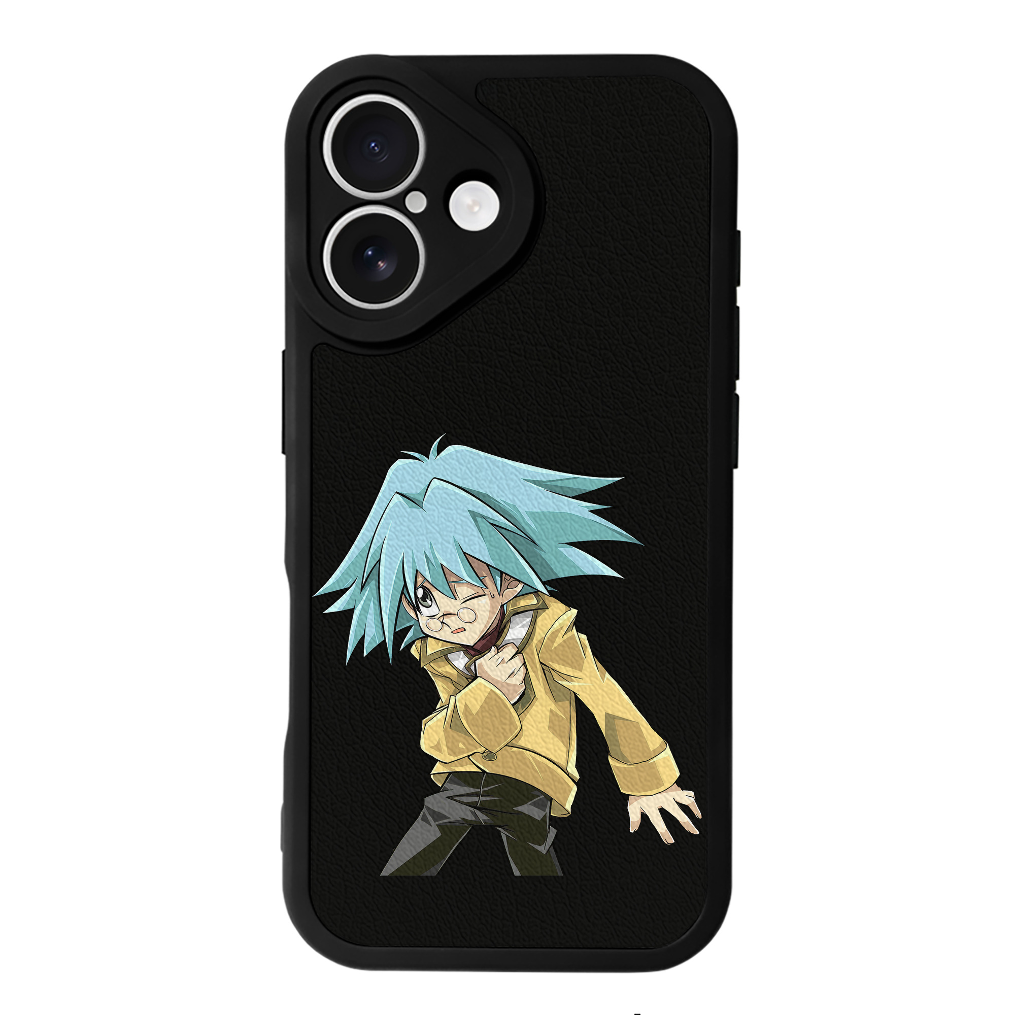 （画像用） 遊☆戯☆王 Yu-Gi-Oh! 【iPhone 16シリーズ対応】シリコンスマホケース（レザー調） 材質：シリコン